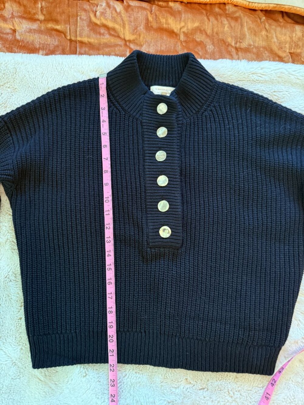 Sezane Lucas Jumper Black - Size S - Picture 2 of 3